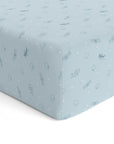 Baby Cot Fitted Sheets / 140 x 80 / Denim Aeroplane