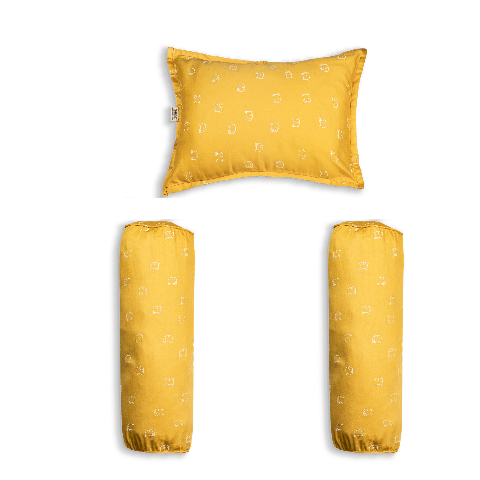 Bolster Pillow Cover / 35 x 10 / Elephant