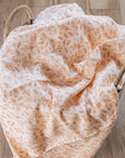 Three Layered Muslin Blanket / Blush Floral