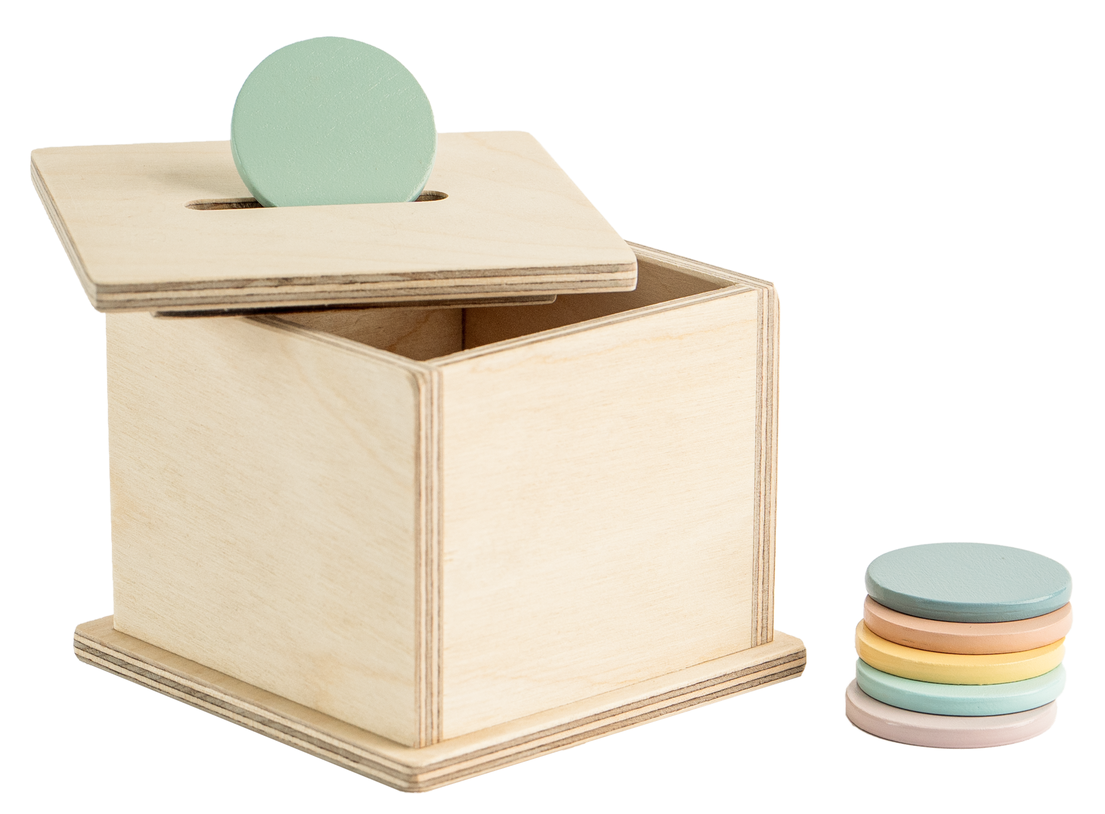 Montessori Wooden Coinbox