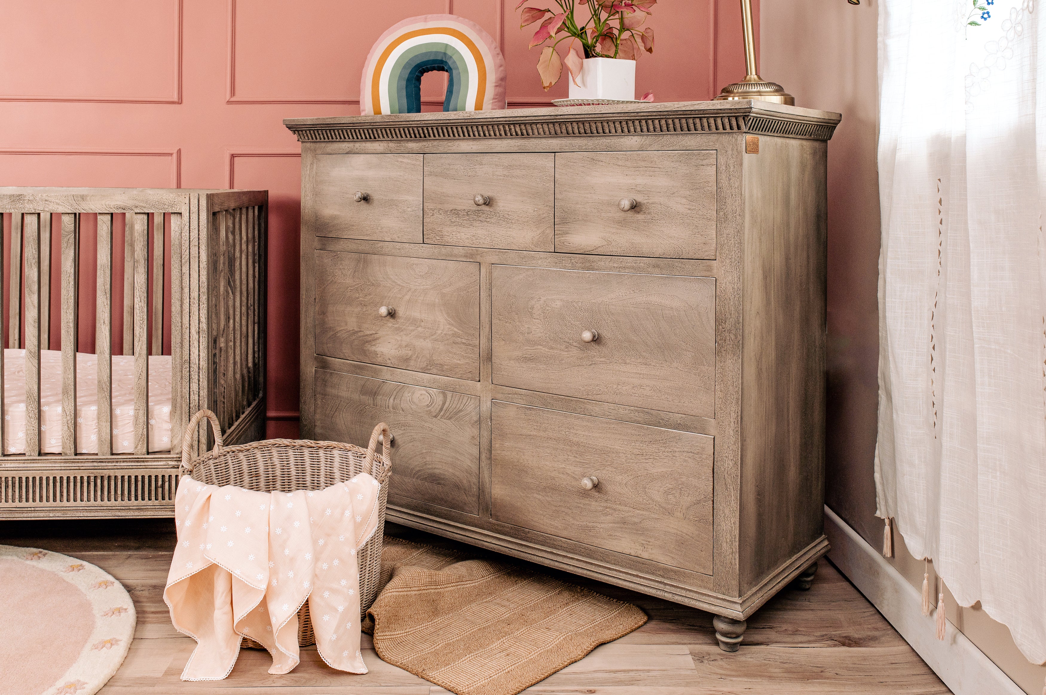 Chest of 7 Drawers - Ash Grey