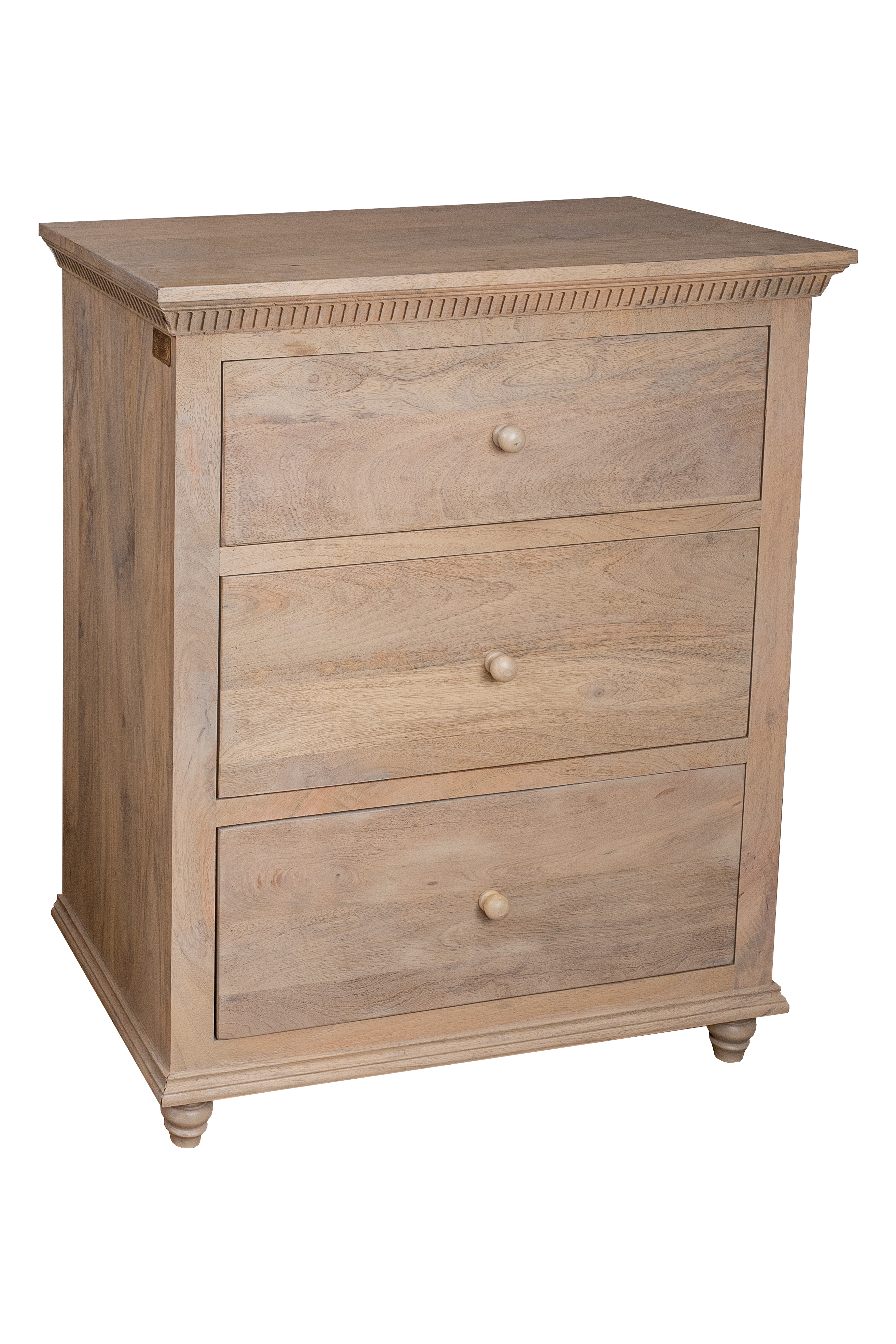Chest of 3 Drawers - Oat Finish