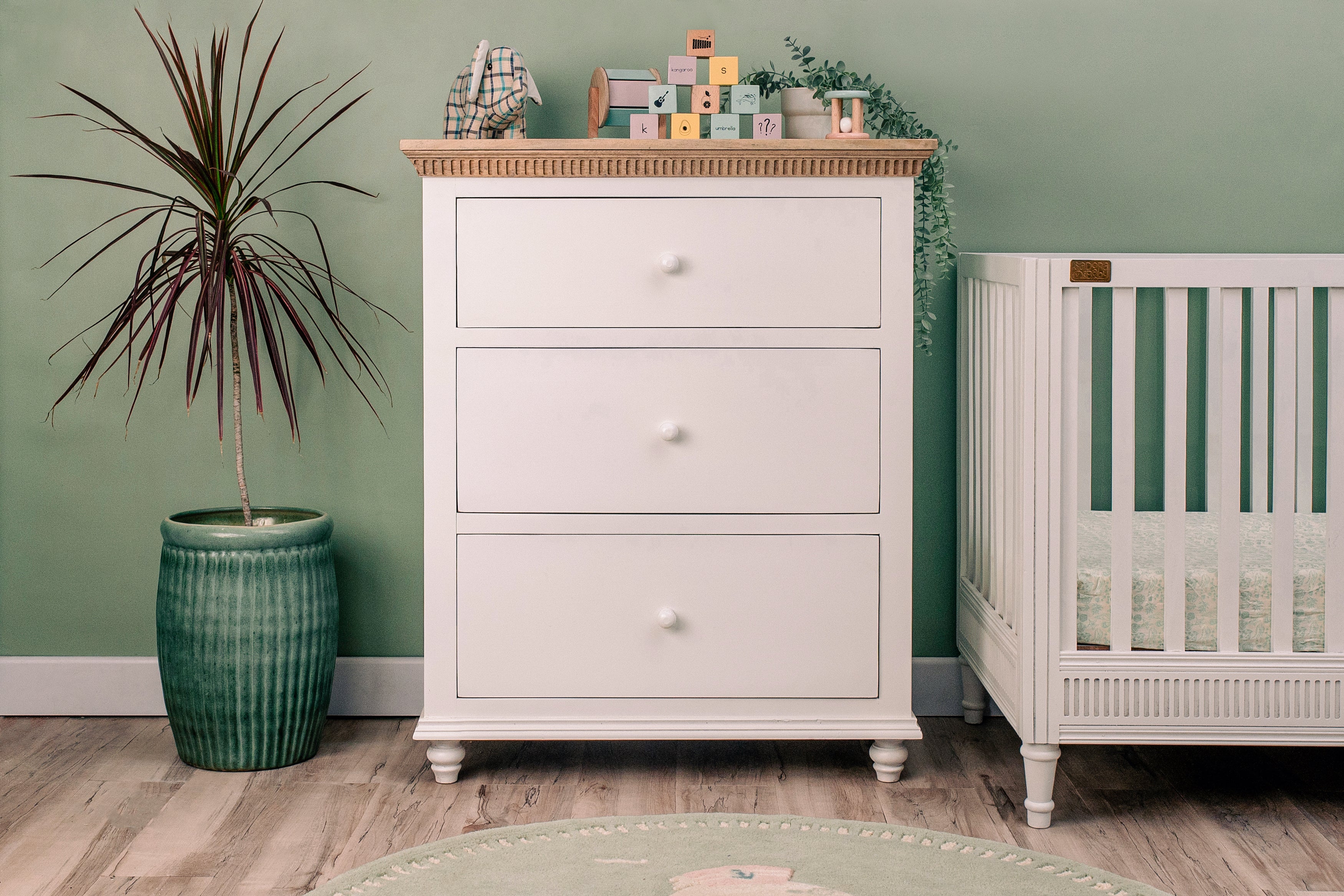 Chest of 3 Drawers - White Duco