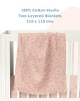 Two Layered Muslin Blanket / Floral