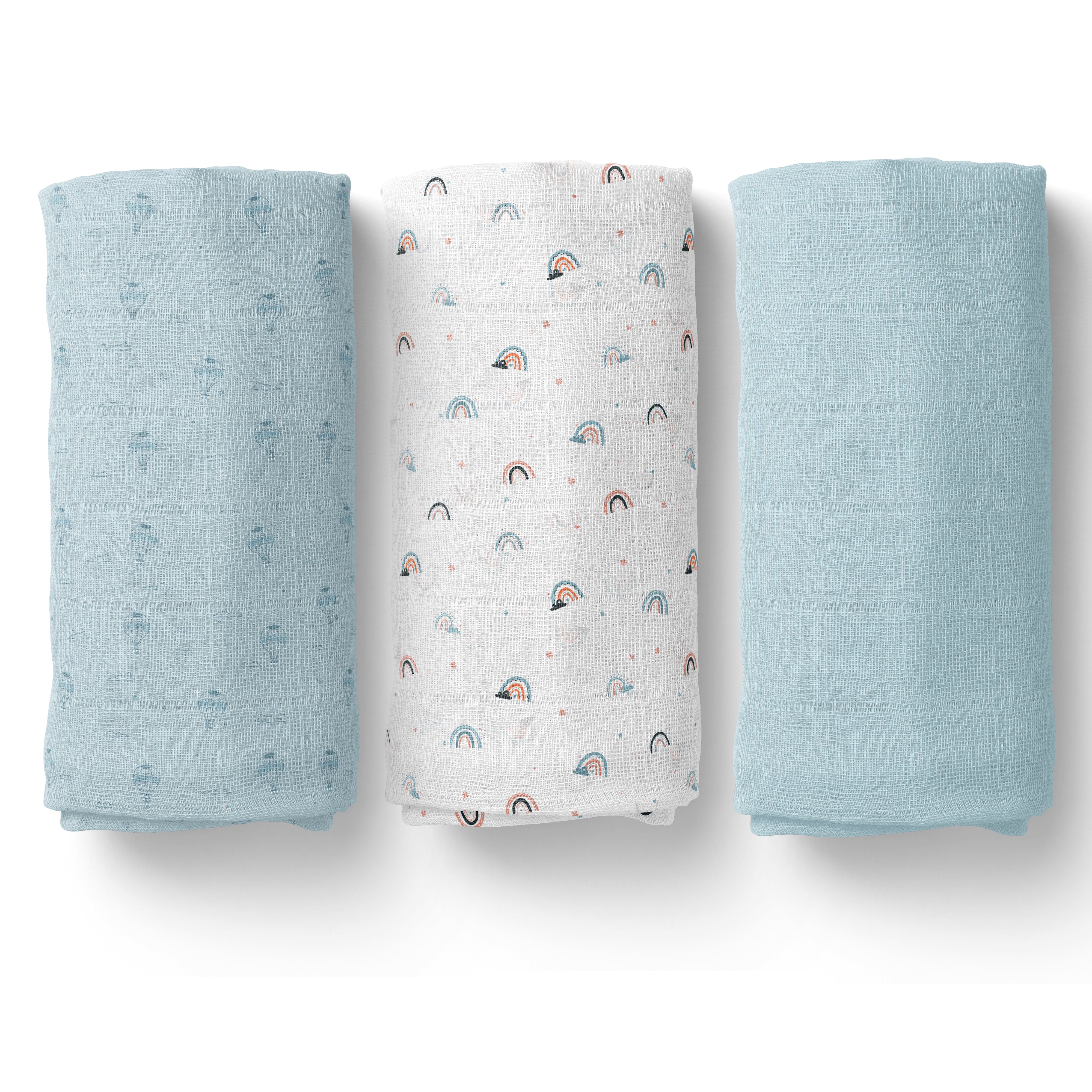 Muslin Swaddles for Babies 3-12Months 110x110cm